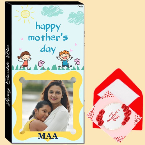 Flavorful Moms Day Special Photo Chocolate Bar