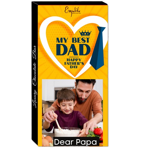 Premium Personalized Chocolate Bar for Dad