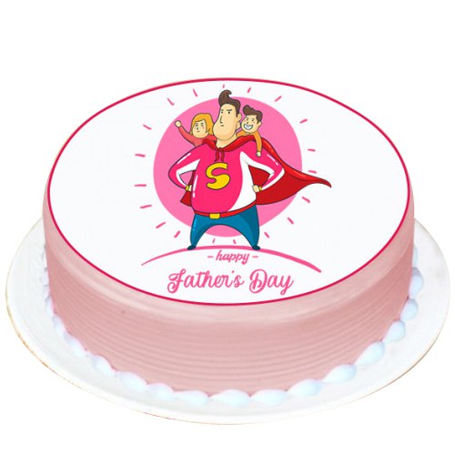 Superhero Dad Cake for Fathers Day