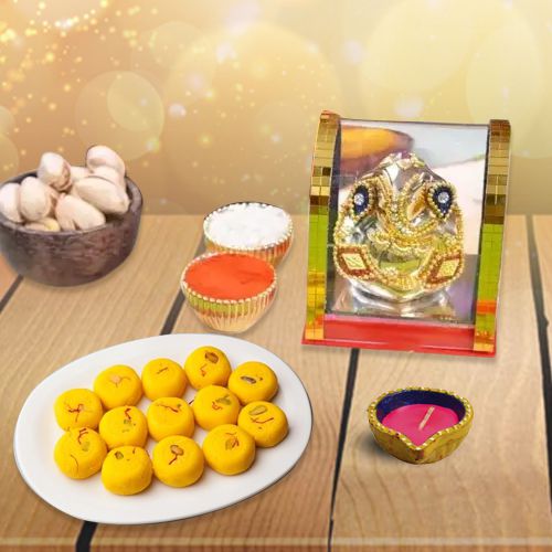 Festive Ganesha Hamper With Sweets