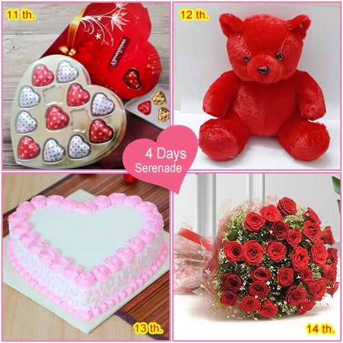 Admirable Be My Valentine 4 Days Serenade Gift