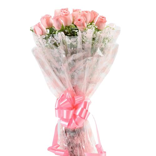 Inspiring Memory Pink Roses Bouquet