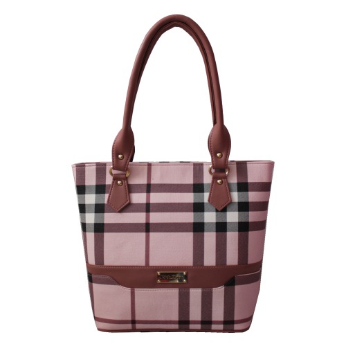 Multicolor Checkered Ladies Vanity Bag