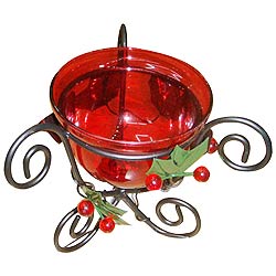 Remarkable Red Candle Stand Gift