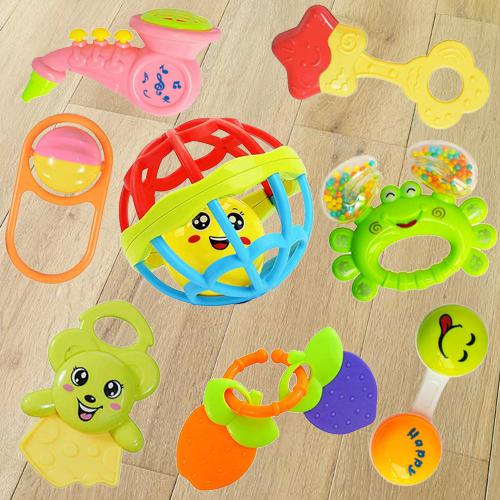 Marvelous Rattles and Teethers Toys Set for Babies