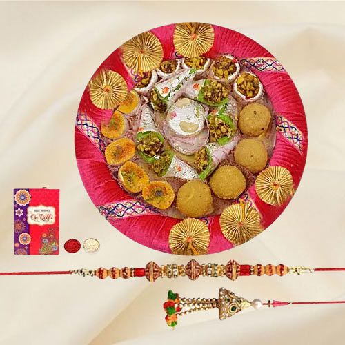 Best-bonding Couple Rakhi with Sweets