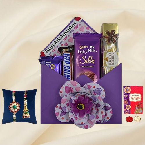 Rakhi Gift Envelope of Assorted Chocolates