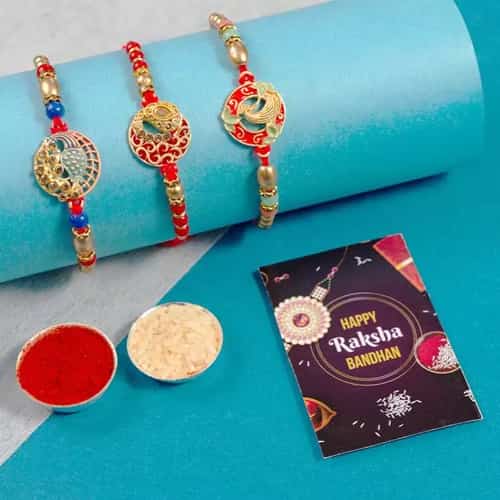 Multicolored Rakhi Pack for Brothers