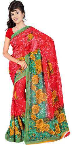 Marvelous Women�s Georgette Fabric Saree by Suredeal