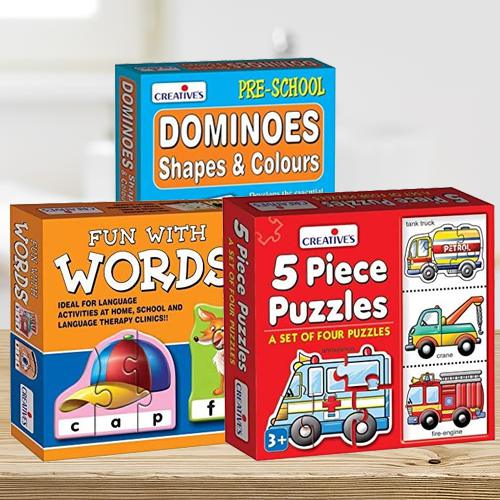 Exclusive Trio of Learning Puzzle for Kids