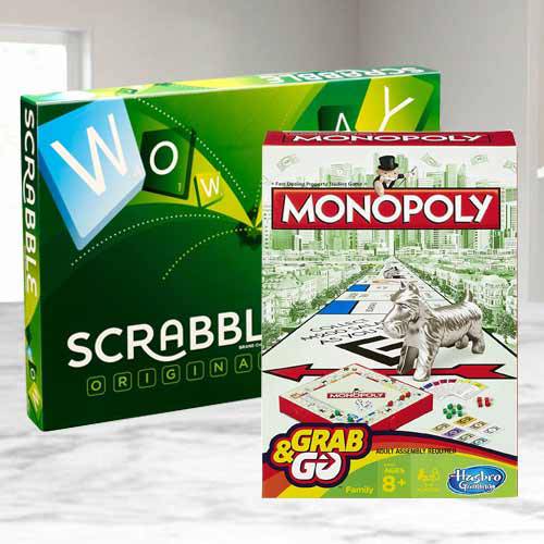 Remarkable Mattel Scrabble Board N Monopoly Grab N Go Game