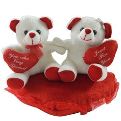 Attractive Couple Teddy with Touch of Soft Heart
