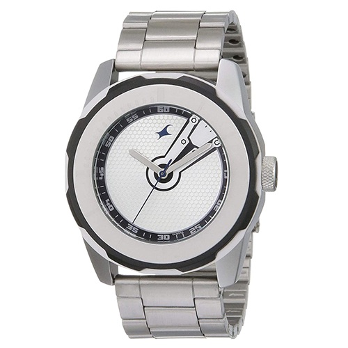 Attractive Fastrack Economy 2013 Analog Silver Dial Mens Watch
