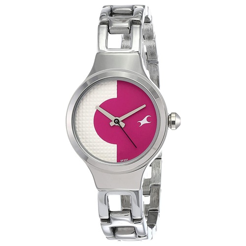 Fashionable Fastrack Analog Pink Dial Womens Watch